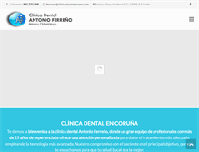 Tablet Screenshot of clinicantonioferreno.com